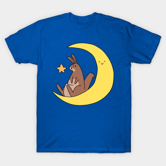 Crescent Moon Kangaroo T-Shirt by saradaboru